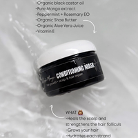 Black Castor Mango - Deep Conditioning Growth - Scalp + Hair Mask
