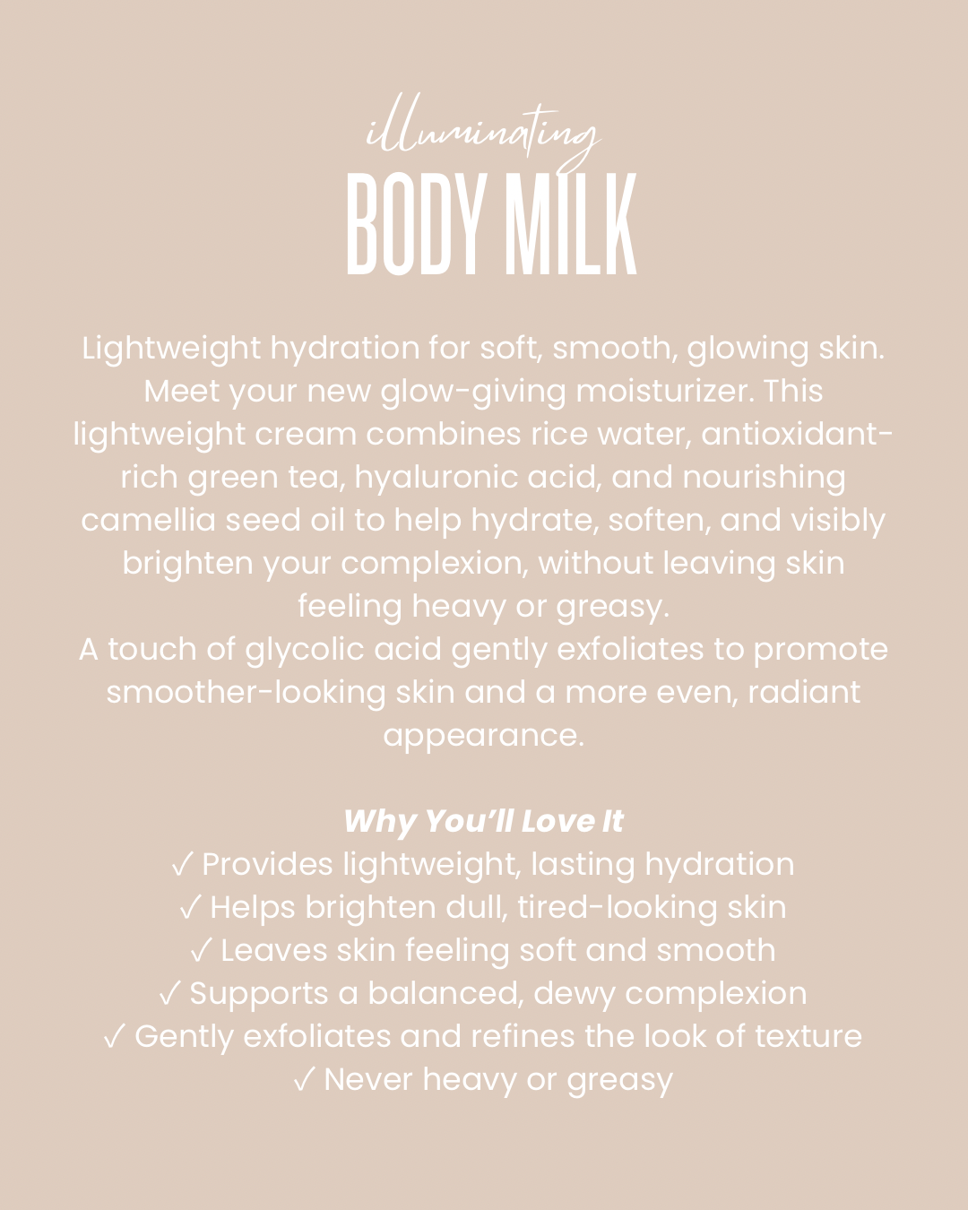 Illuminating Body Milk