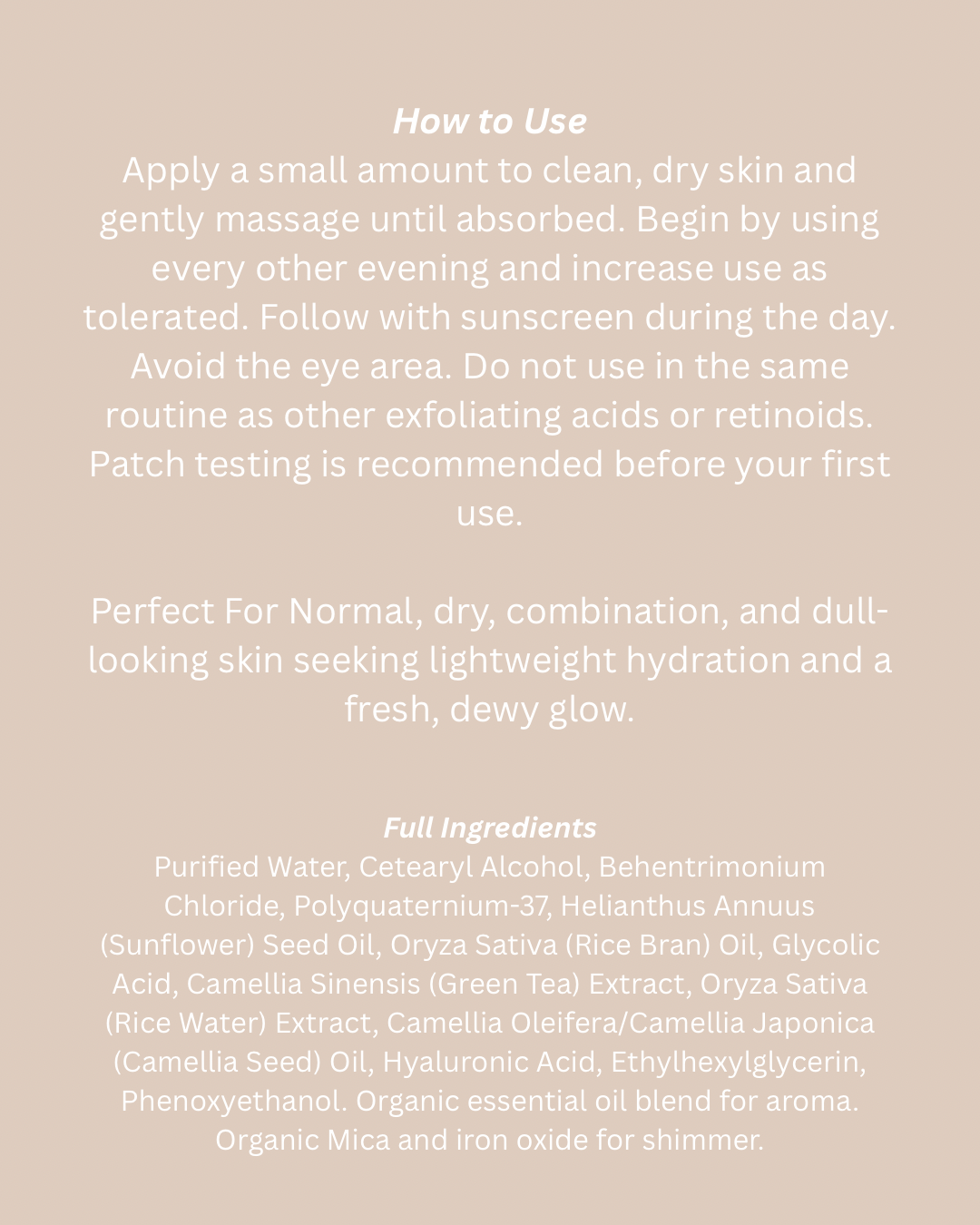 Illuminating Body Milk